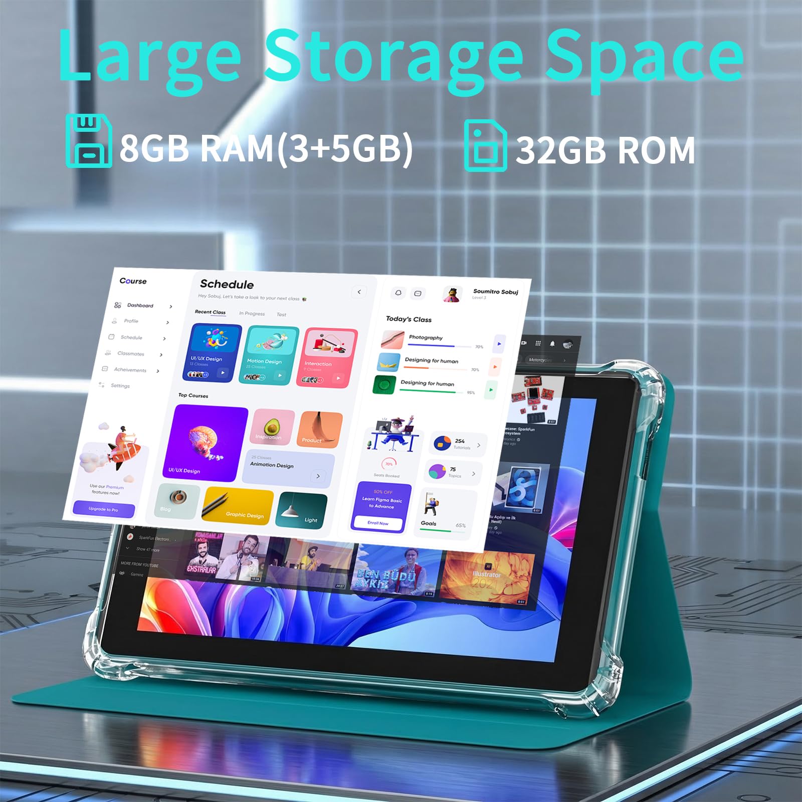 Amazon.com : ATOZEE 7 Inch Android Tablet with Case, Android OS